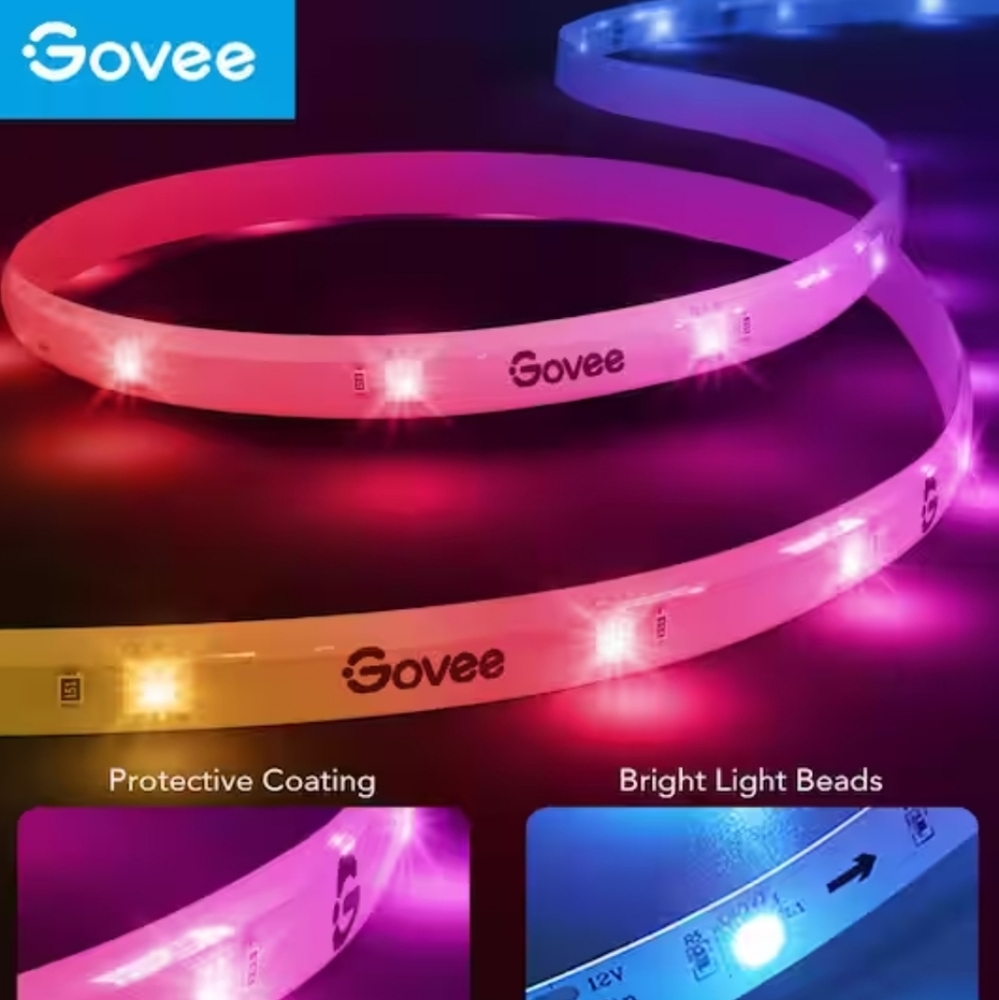 RGBIC Smart 9.8 ft. Strip Light and 6.5 ft. Neon Rope Light Kit - Picture 3 of 5